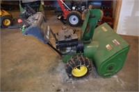 John Deere 1032D snow blower; as is