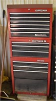 Craftsman 3pc 12 drawer rolling mechanic's tool ca