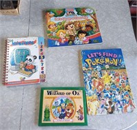 Lot of 4 Children's Books Oz Pokemon