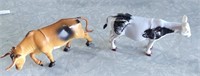Vintage Lot of 2 Toy Cows