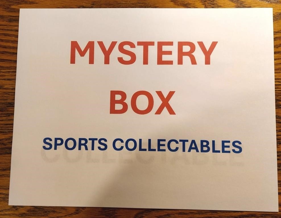 Mystery Box Sports Collectable Items Only