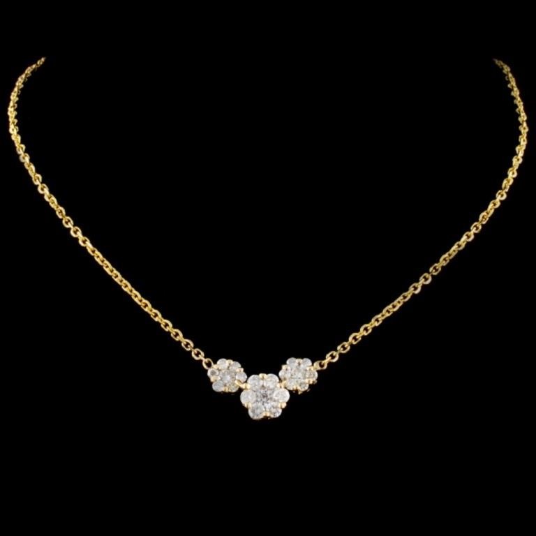 14K Gold Necklace with 0.50ctw Diamonds
