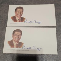 2 Ronald Reagan envelopes