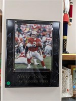 Steve Young Autographed Plaque 12 x 14