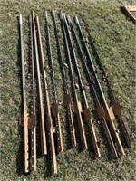 11- 6ft Steel T posts