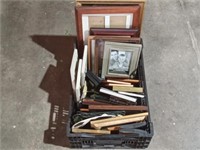 Miscellaneous Size Picture Frame Box Lot, Tote Not