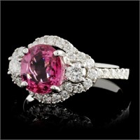 1.81ct Spinel & 0.64ct Diamond Ring in 18K WG
