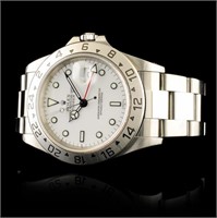 Rolex 40MM Explorer II Polar White SS Watch