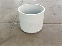 Trendspot 12.5 Inch Resin Cylinder White Planter