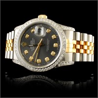 36MM Rolex DateJust 1.50ctw Diamond Watch