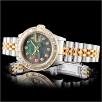 Diamond Ladies Rolex DateJust Watch 2.00ct YG/SS