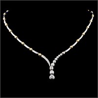 0.46ctw Diamond Necklace - 14K Gold