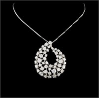 4.80ctw Diamond Necklace in 14K White Gold