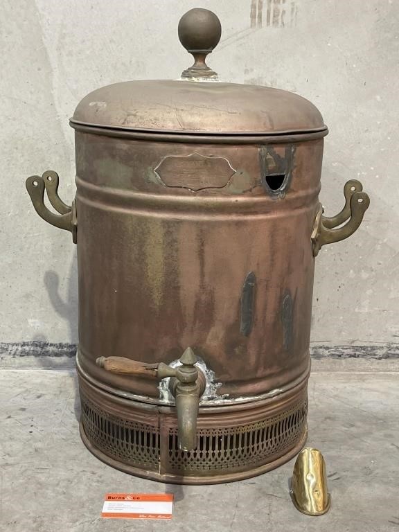 Early T P BRYANT & CO MELBOURNE Copper Boiler -