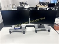 2 x LG 27" Monitor with Dual Arm Stand