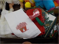 Christmas Table Cloths, Etc.