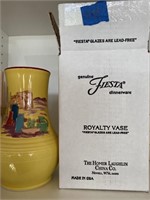 Homer Laughlin genuine, fiesta, royalty, vase new