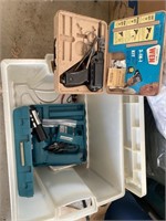 Soldering iron and Makita drill with batteries