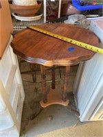 26 inch antique side table.