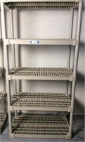 Plastic Shelving Unit, 36x18"