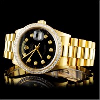 18K YG Diamond Rolex Day-Date 36MM Watch