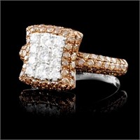 Fancy Diamond Ring in 14K Gold, 1.55ctw