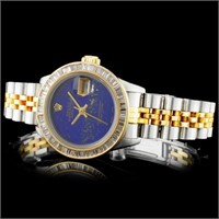 Diamond Ladies Rolex YG/SS DateJust Watch (2.00ct)