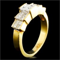 18K Gold Ring with 1.48ctw Diamonds