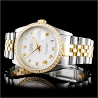 36mm Rolex DateJust Watch Diamond Watch