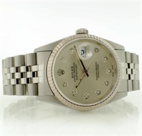 18K White Gold & SS Rolex DateJust Watch (36MM)