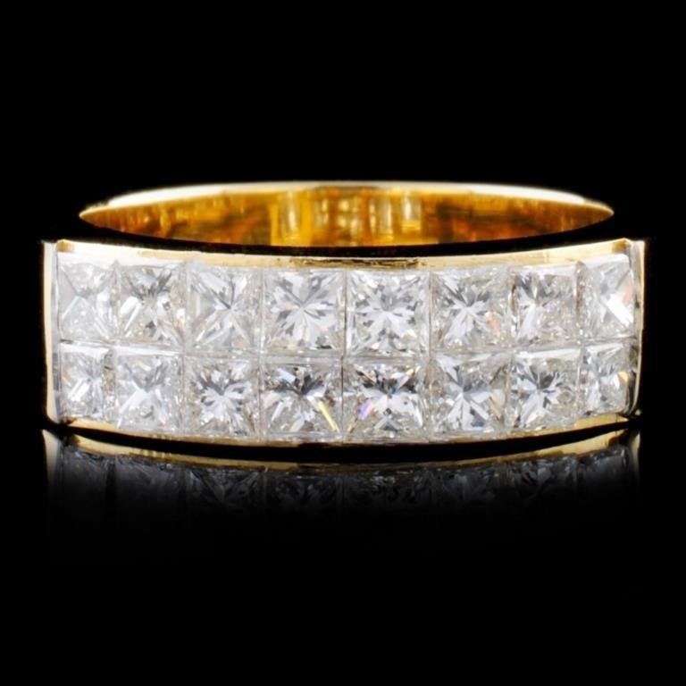 18K Gold Ring with 1.48ctw Diamonds