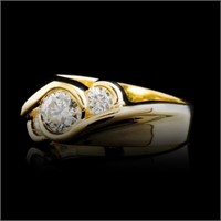 14K Gold Ring with 0.76ctw Diamonds