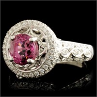 18K Gold Ring with 1.69ct Spinel & 0.47ctw Diam