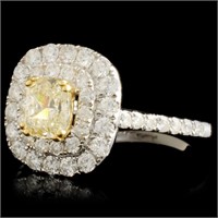 18K Gold Ring with 1.52ctw Fancy Diamonds