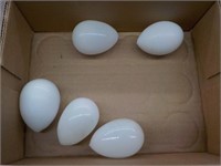 5 Glass eggs