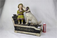 Money Box -  Cast Iron Speaking Dog