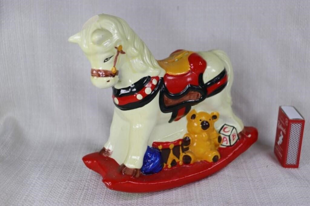 Money Box - Pottery Rocking Horse