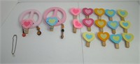 Wooden Peace Signs and Hearts