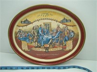 Miller High Life Birth of a Nation Oval Metal Tray
