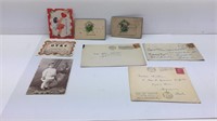 Miscellaneous ephemera envelopes and postage