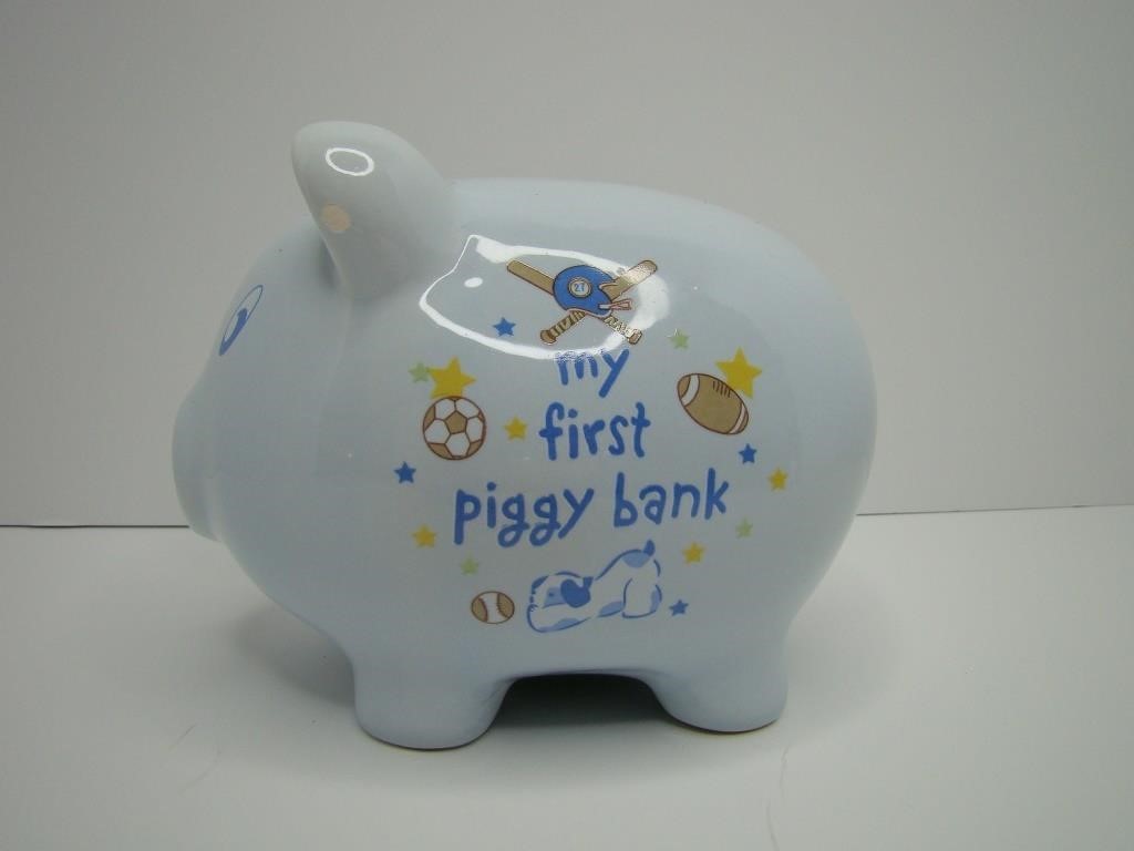 My First Piggy Bank Blue