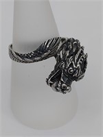 Vintage Sterling Silver Dragon Ring