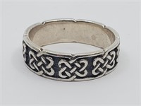 Peter Stone, Sterling Silver Celtic Knot Ring