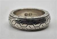 Harley Davidson Sterling Silver Spinning Ring