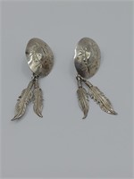 Richard Begay, Navajo Sterling Silver Earrings