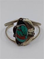 Vintage Navajo Large Turquoise Cuff Bracelet