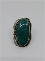 Vintage Navajo Malachite Ring