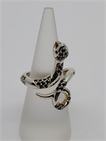 Vintage Sterling Silver Snake RIng