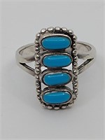 Vintage NAvajo Sterling SIlver Turquoise Ring