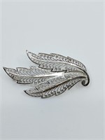 Birks, Vintage Sterling Silver Filigree BroochÊ